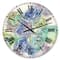Designart Pastel Floral Composition II Wall Clock